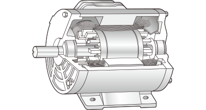 Power motor for plant use