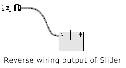 Reverse wiring output of Slider