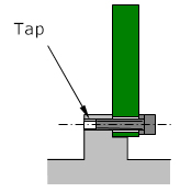 Holes mounting from pattern side