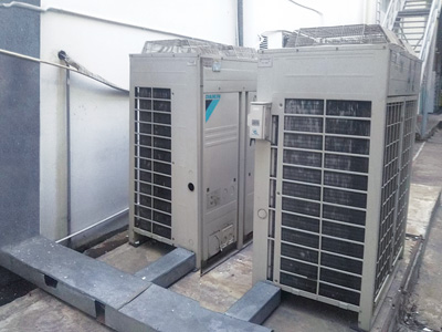 安装有节能用运转控制装置的日本电产东侧越南的空调设备