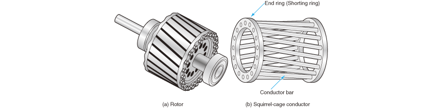 Structure of squirrel-cage rotor