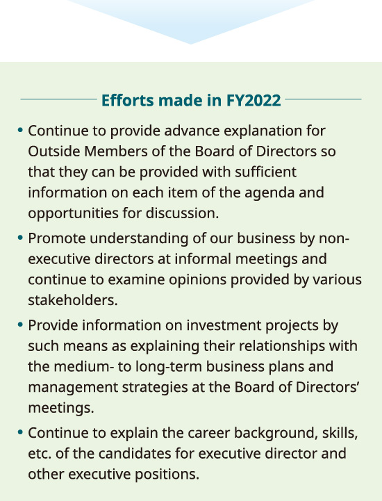 Efforts made in FY2022