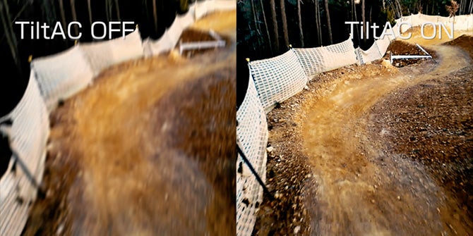 TiltACをONにして撮影した写真とOFFにして撮影した写真の比較