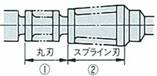 前丸刃付スプラインブローチ