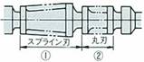 後丸刃付スプラインブローチ