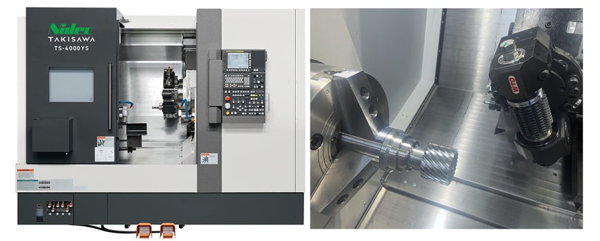 図３．複合旋盤（TAKISAWA TS-408 Ⅱ YS）