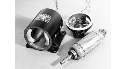 Disassembly photography of winding-field motor