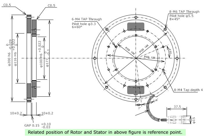 Dimensions of MPZA-10036A